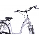 Mestský bicykel 28 Fuzlu Arizona S-3 Biely